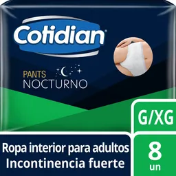 Cotidian Pants Nocturnos para Adulto Incontinencia Fuerte Talla G/XG