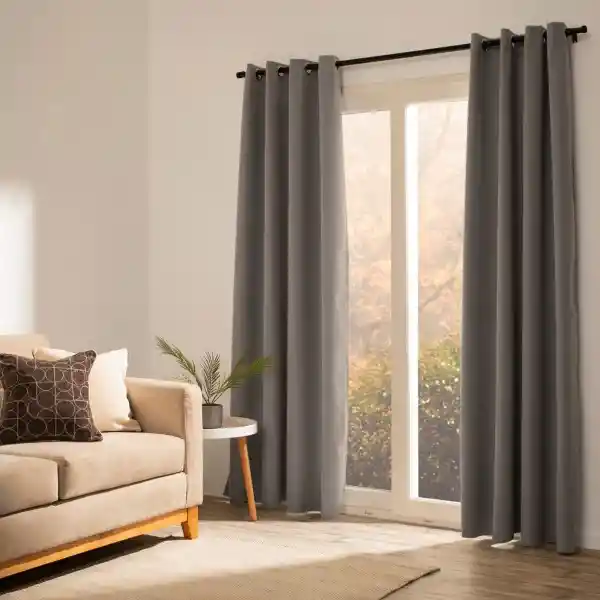 Set Cortina Blackout Con Ojetillo 140 x 240 cm Casaideas