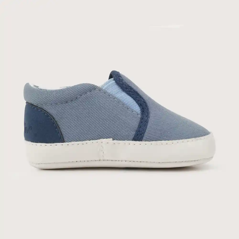 Alpargatas Elásticas Para Bebé Niño Azul Claro Talla 18