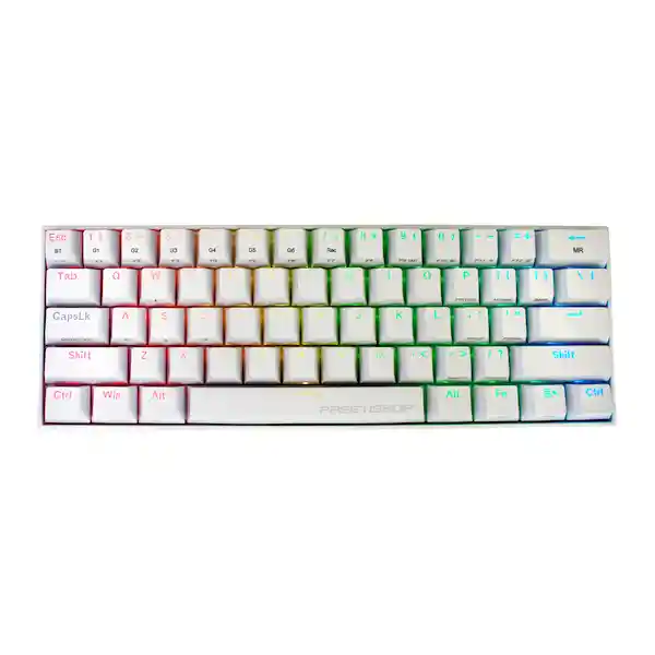 Teclado Gamer Mecánico Draconic Blanco Rgb Redragon K530W