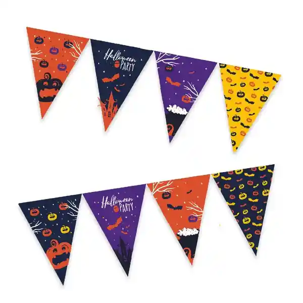 Guirnalda Halloween 8 Banderines
