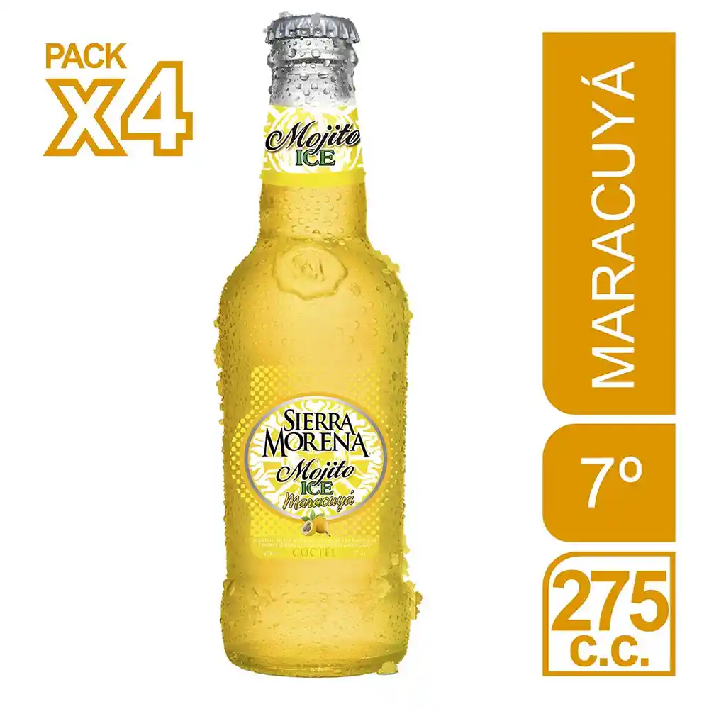 Sierra Morena Cóctel Mojito Ice Sabor a Maracuyá