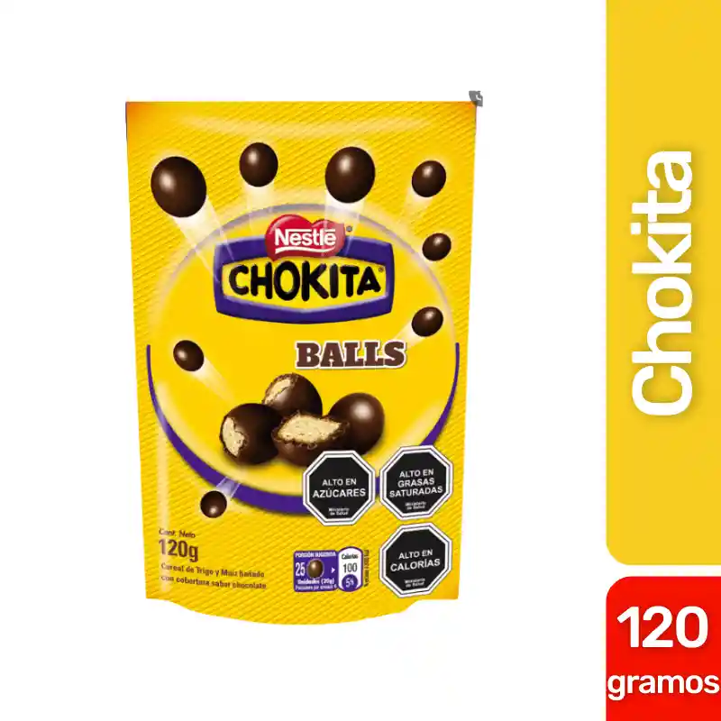 Chokita Bolas de Cereal de Trigo Cubierto con Chocolate