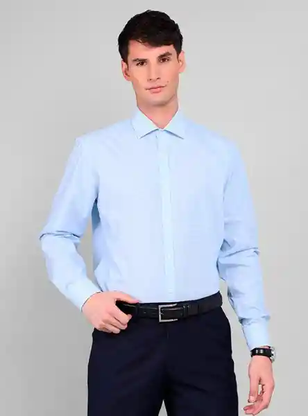 Van Heusen Camisa 270 33/34 Celeste 17