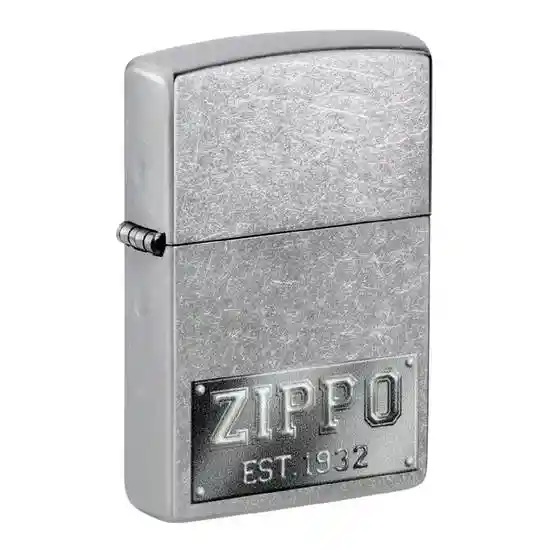 Zippo Encendedor Lighter Design Street Chrome Logo Est 1932