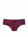 Victoria's Secret Panty Cheeky Burdeo Con Corazón Talla XS