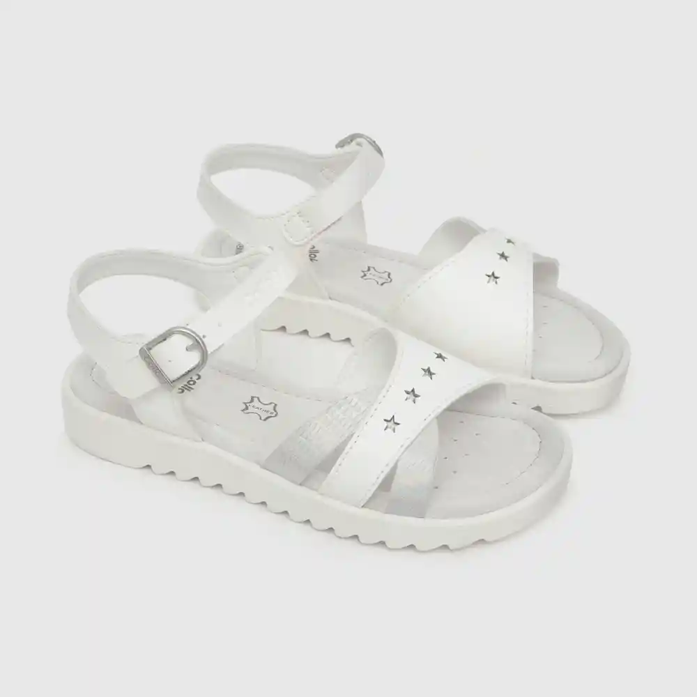 Sandalias Niña Blanco Talla 33 Colloky