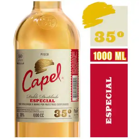 Capel Pisco Especial Doble Destilado 35°