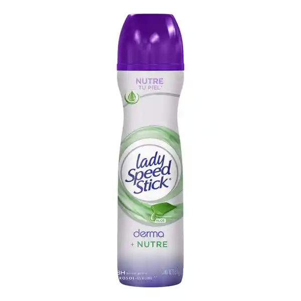 Desodorante en Spray Lady Speed Stick Derma Nutre Aloe 150 mL