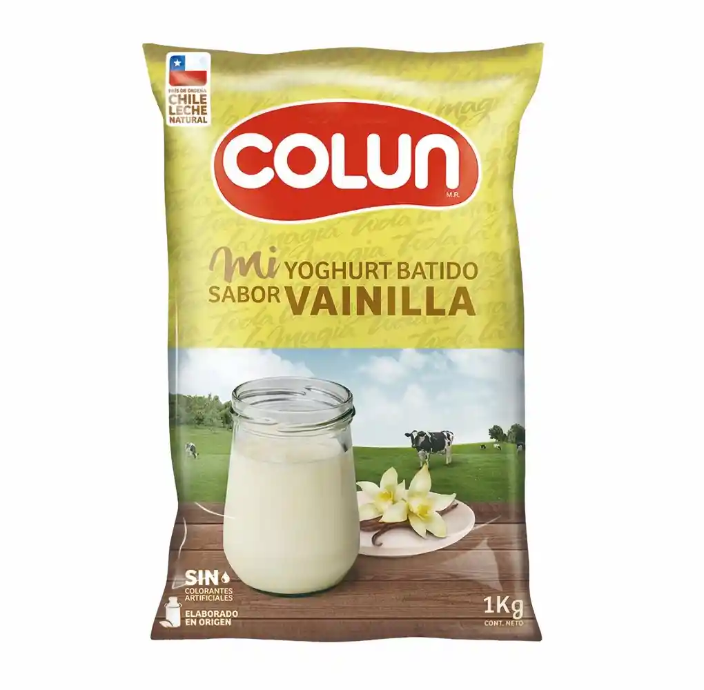 Colun Yogurt Batido Sabor Vainilla