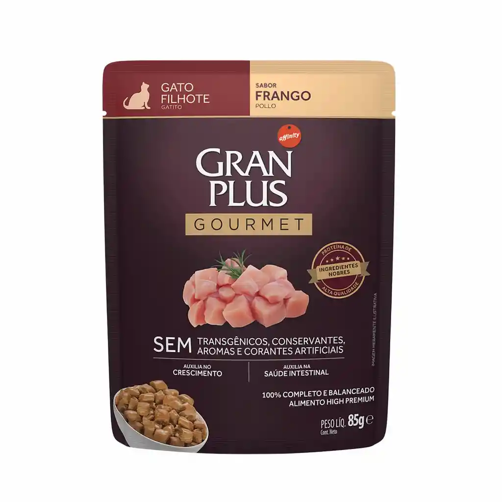Gran Plus Alimento Para Kitten de Pollo