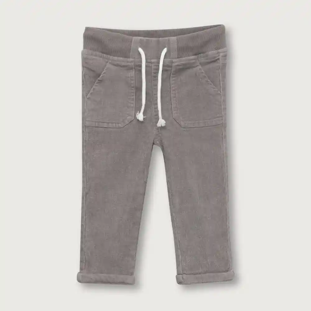 Pantalón De Cotelé Niño Gris Talla 18m