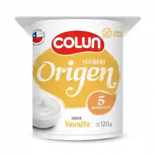 4 x Yoghurt Origen Colun 120 g Vainilla