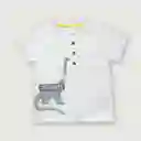 Polera Dino de Niño Gris Talla 9M Opaline