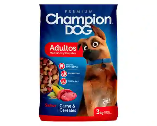 Champion Dog Alimento para Perro Adulto Sabor a Carne y Cereales