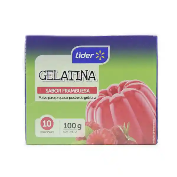 Gelatina Ligth Frambuesa Líder