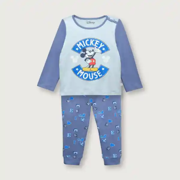 Pijama Polera + Pantalón Niño Navy Talla 6M Opaline