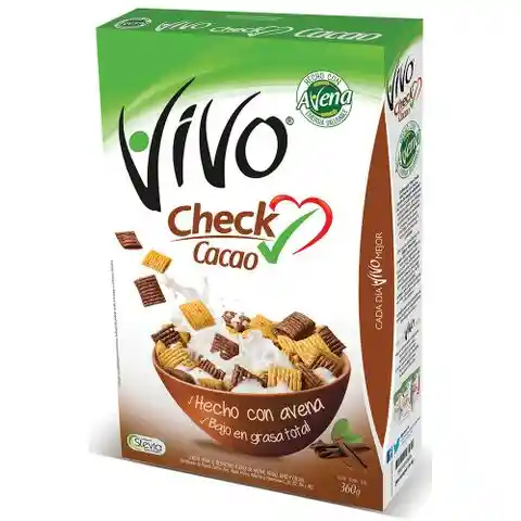 Vivo Cereal Check de Cacao Hecho con Avena Caja