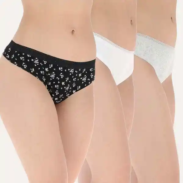 Colaless Canale Color Negro Talla L Flores