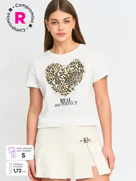 Index Polera Manga Corta Party H e Ess Beige L S25