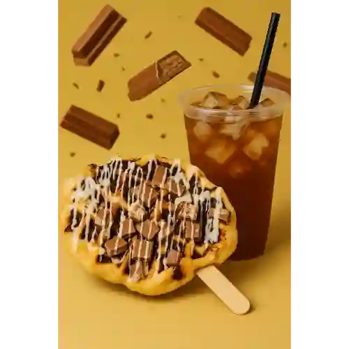 Waffle Pop Kit Kat + Té Helado