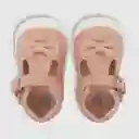 Zapatos Hebilla Y Aplicación Cinta Niña Rosado Talla 19