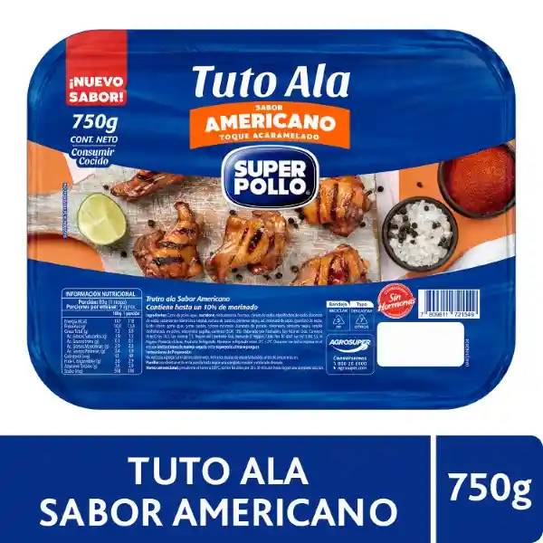 Super Pollo Tuto Ala Sabor Americano