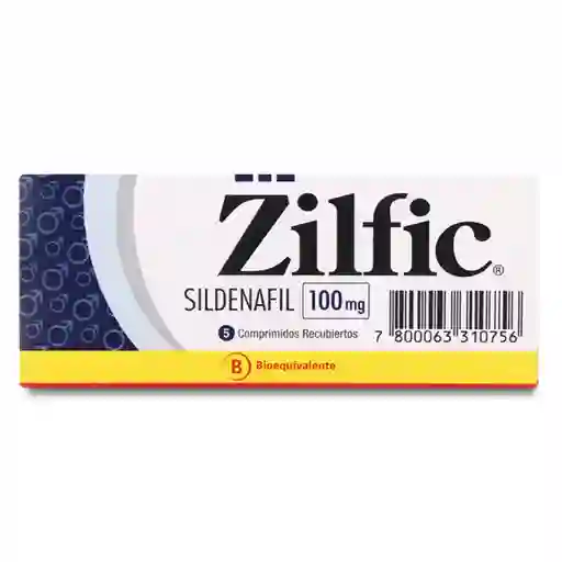 Zilfic Disfuncion Erectil Com.100Mg. 5