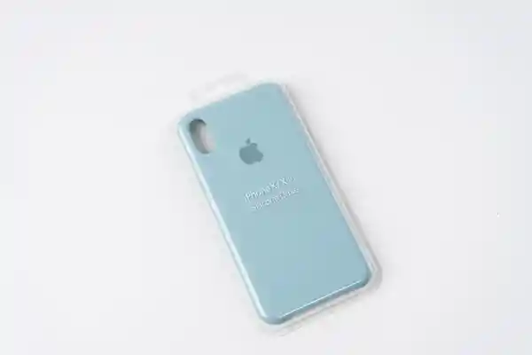 Silicone Case Verde Agua Para iPhone X/XS