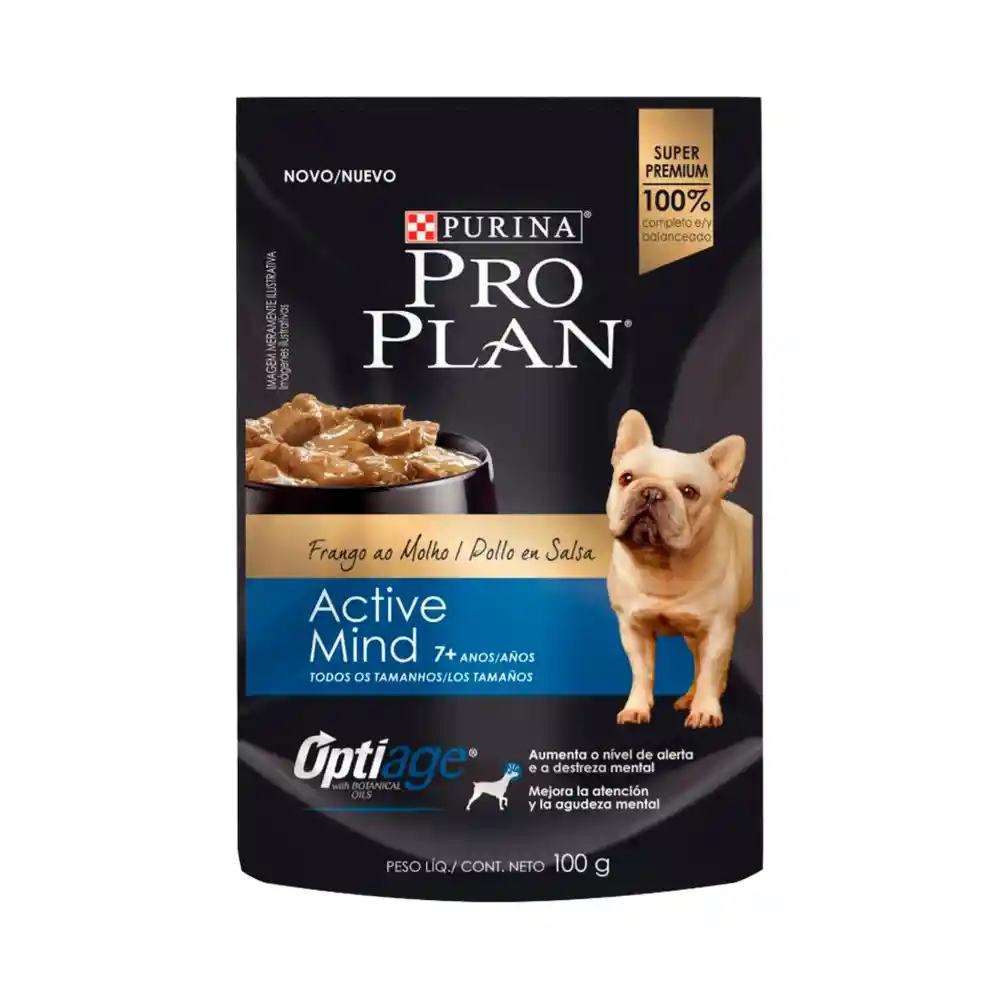 Pro Plan Alimento Humedo para Perro Active Mind Pollo