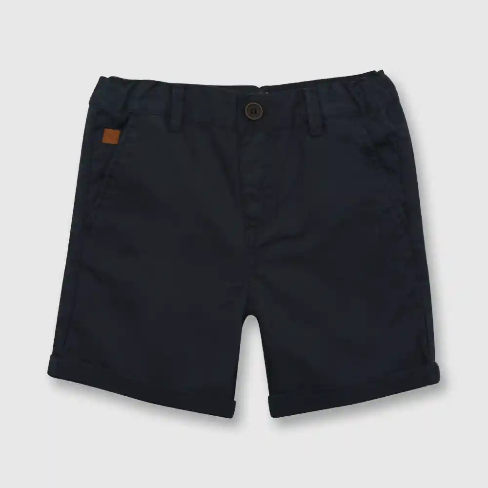 Bermuda Clasica De Niño Azul Talla 12/18 Meses