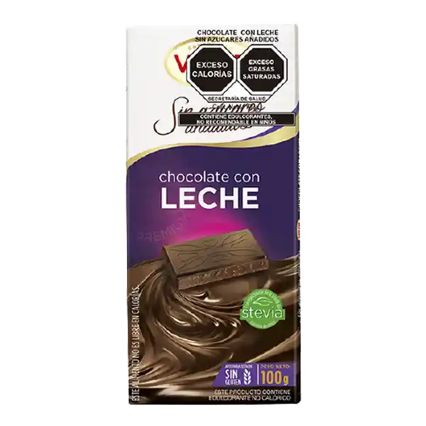 Valor Chocolate Leche Sin Azucar Anadida