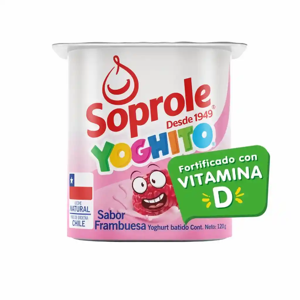 Soprole Yoghito Yoghurt Batido Sabor a Frambuesa