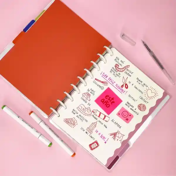 Cuaderno Planificador Anual A5 Con Discos Casaideas