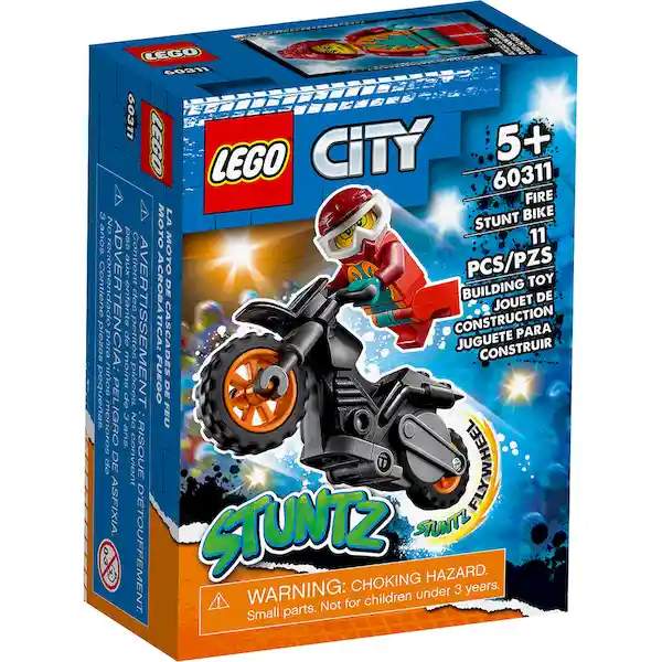 Lego Set de Construcción Moto Acrobática Fuego