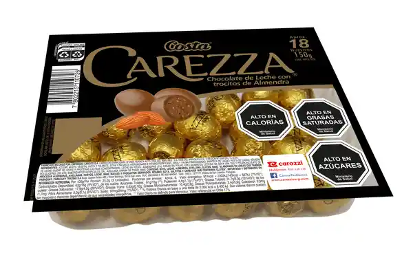 Carezza Chocolate Con Leche Huevitos Almendras