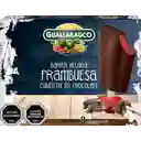 Guallarauco Helado de Frambuesa Cubierto en Chocolate
