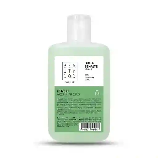 Beauty 100 Quitaesmalte Herbal