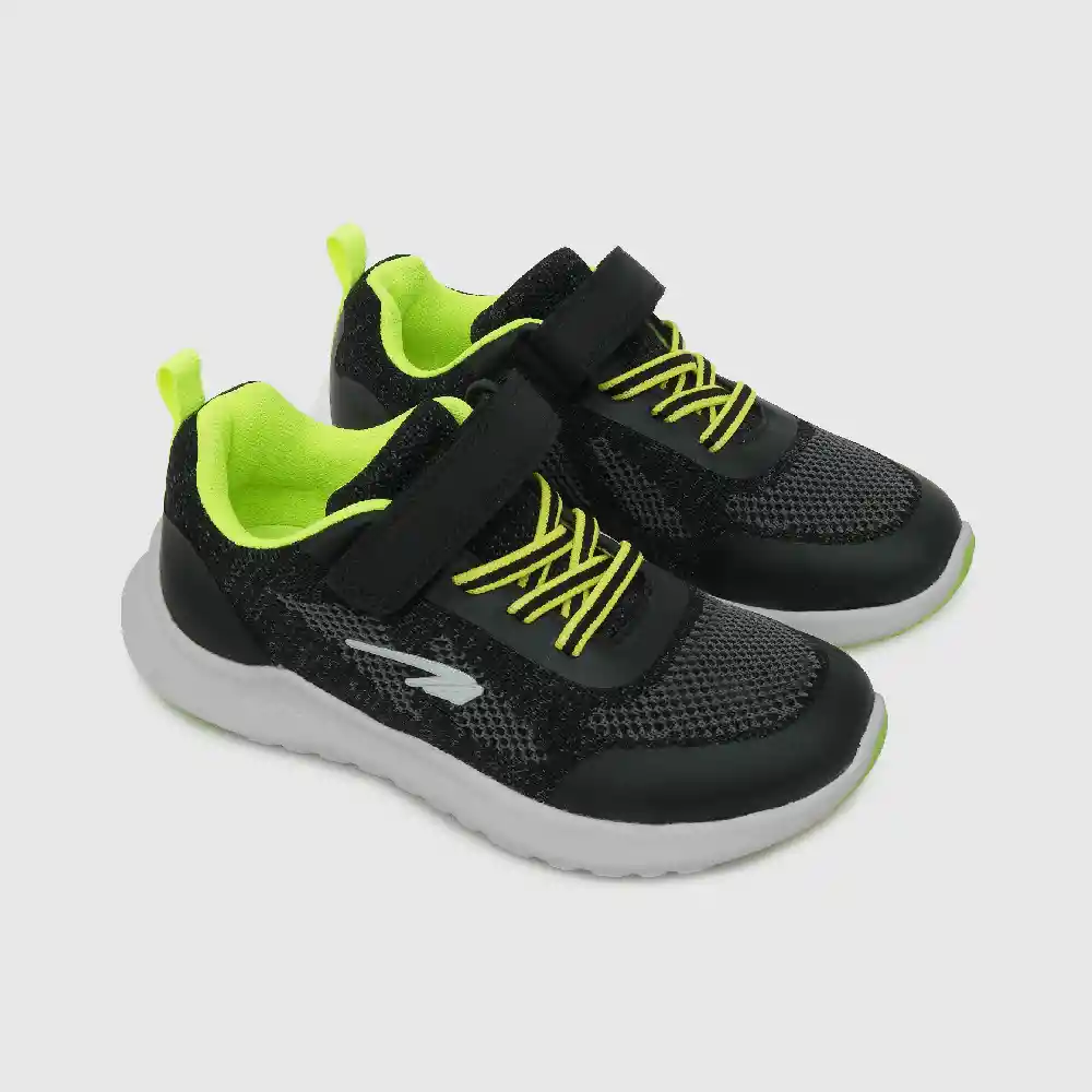 Zapatillas Botella Reciclada Niño Negro Talla 32