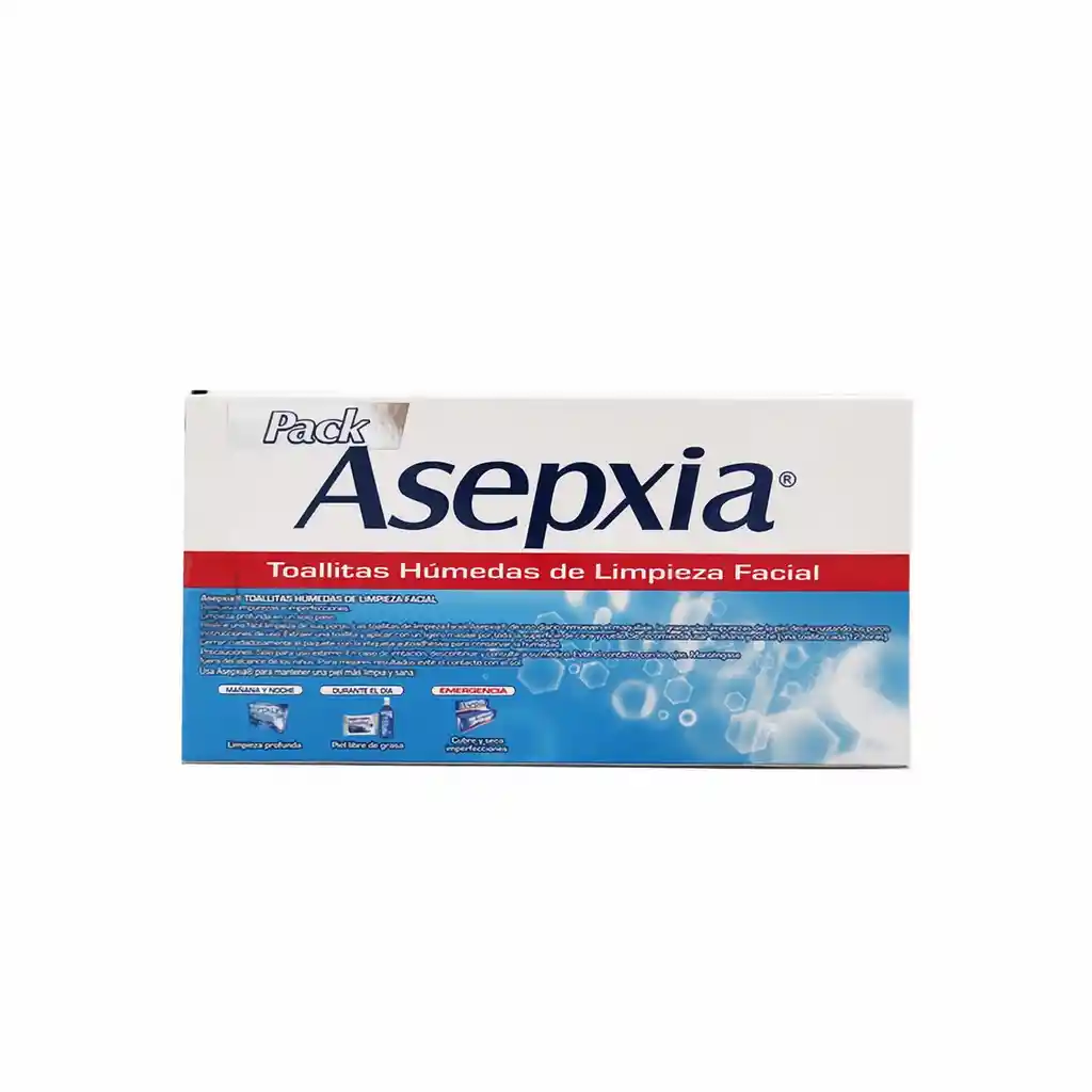 Asepxia Pack Toallita Facial Para Limpieza