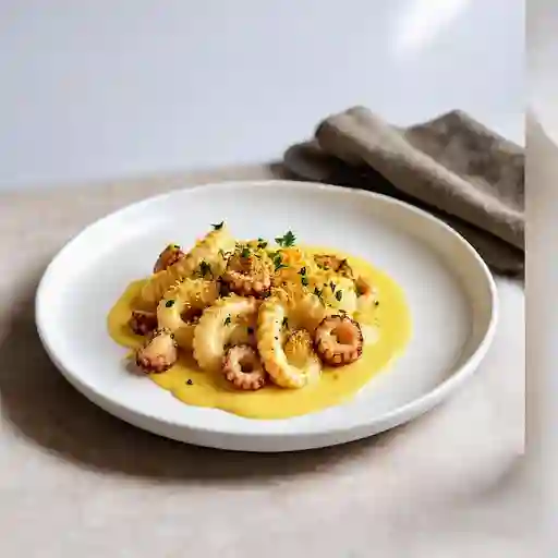 Pulpo - Queso Crema - Ciboulette