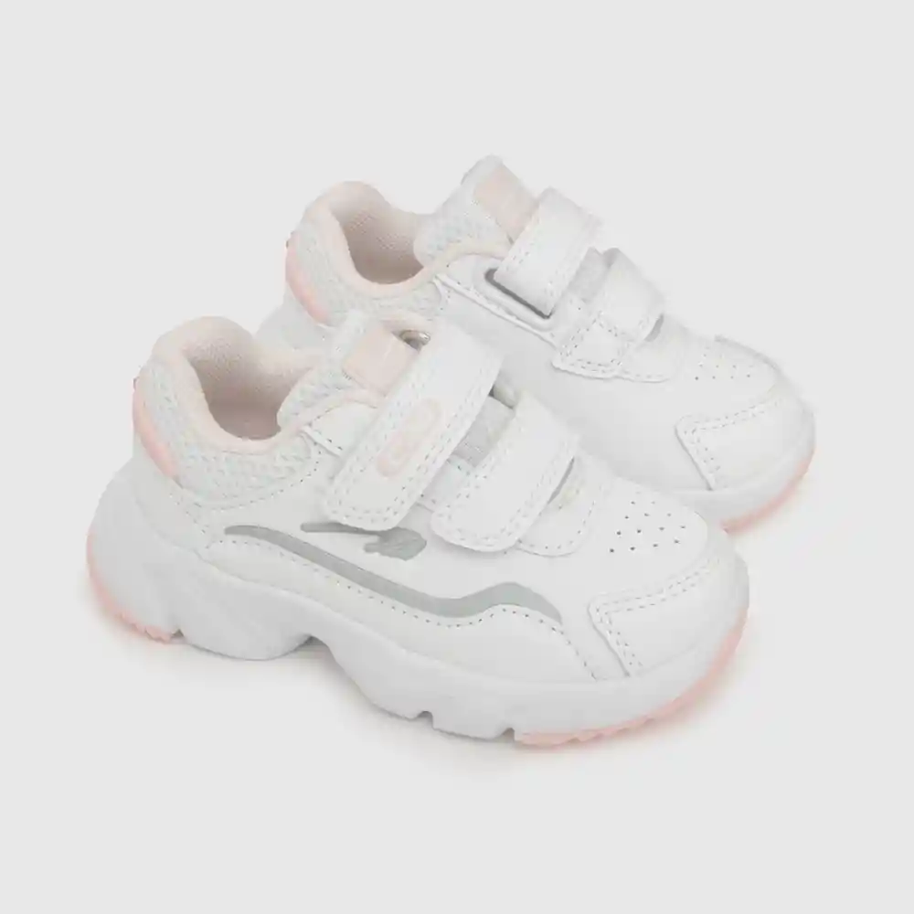 Zapatillas Deportiva Caña Baja Niña Blanco Talla 25