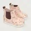 Botines Full Print Flores de Niña Rosado Talla 21 Opaline