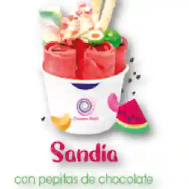 Sandia con Pepitas de Chocolate