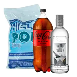Combo Alto Del Carmen Transparente & Coke 3 L
