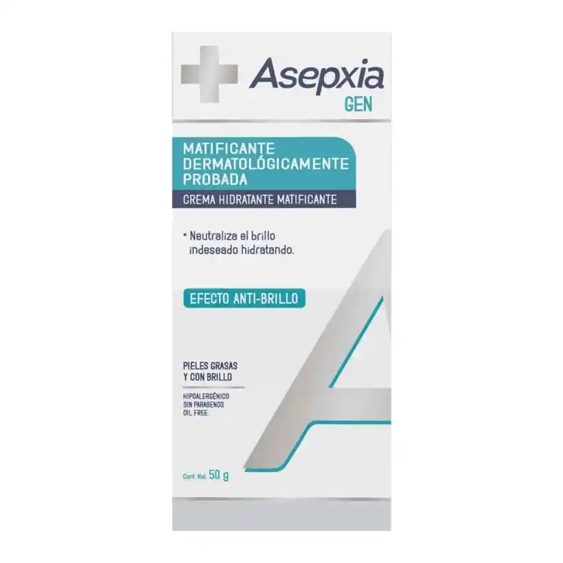 Asepxia Gen Crema Facial Hidratante y Matificante