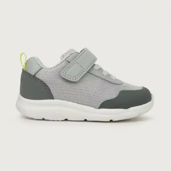 Zapatillas Liv Velcro Elastico Niño Gris Talla 29 Opaline