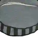 Cojín de Algodón Con Bordado Diámetro Gris 35 cm