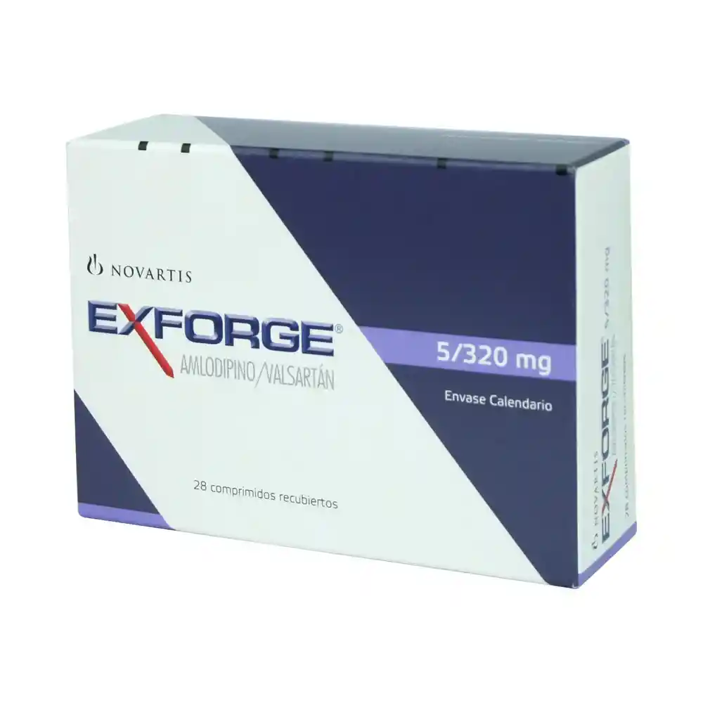 Exforge 5 mg/320 mg Comprimidos Recubiertos