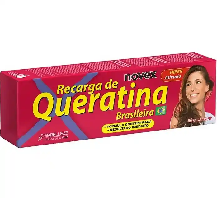 Recarga De Queratina Brasileña Novex 80g